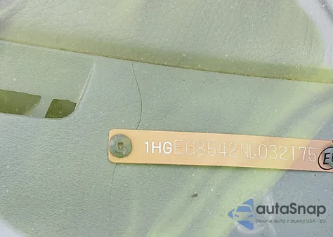 1992 Honda Civic Dx from USA, damaged, VIN 1HGEG8542NL032175